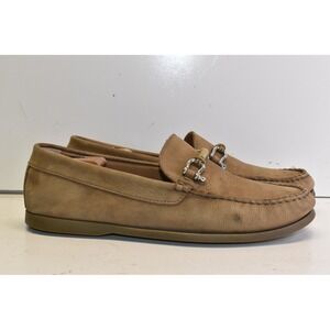 Riomar Horse Bit Driver Loafers Tan Mens 11 Leather Slip On Boat Shoes Nautical